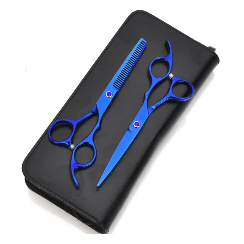Парикмахерские ножницы для стрижки волос синего цвета 6 дюймов FH 20161|hair scissors|styling