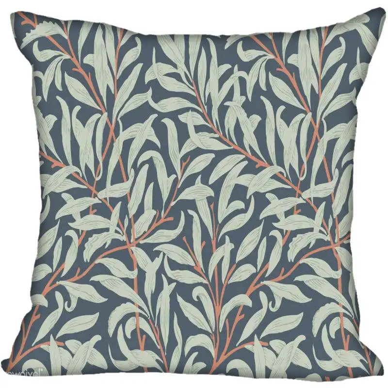 18 Hot Custom William Morris Square Pillowcase Custom Zippered Bedroom Home Pillow Cover Case 35X35cm,40x40cm - Цвет: 18