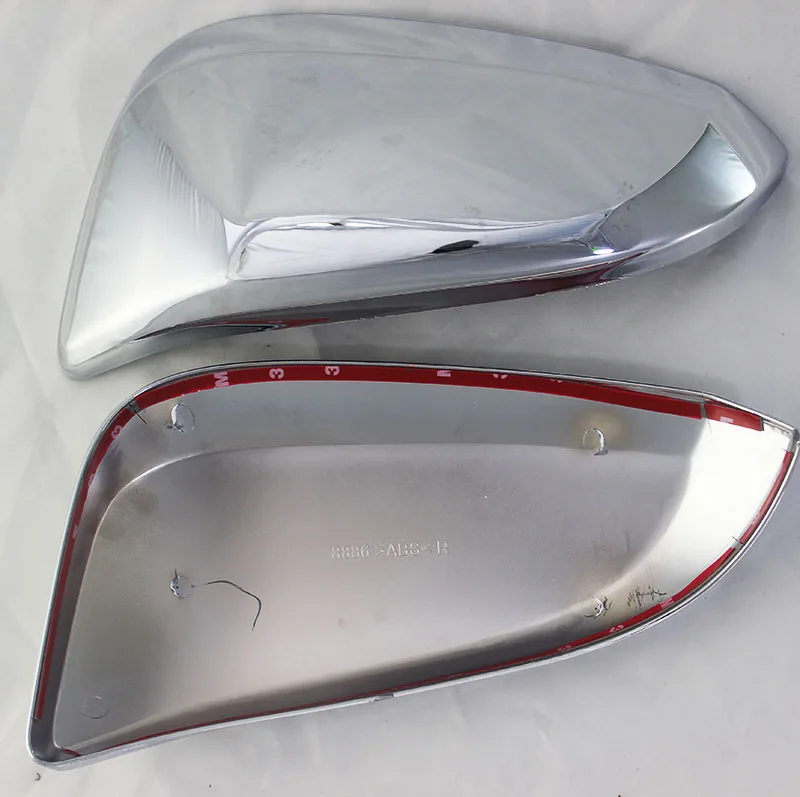 Черный стильный/Хромированный автомобильный зеркальный чехол из АБС-пластика