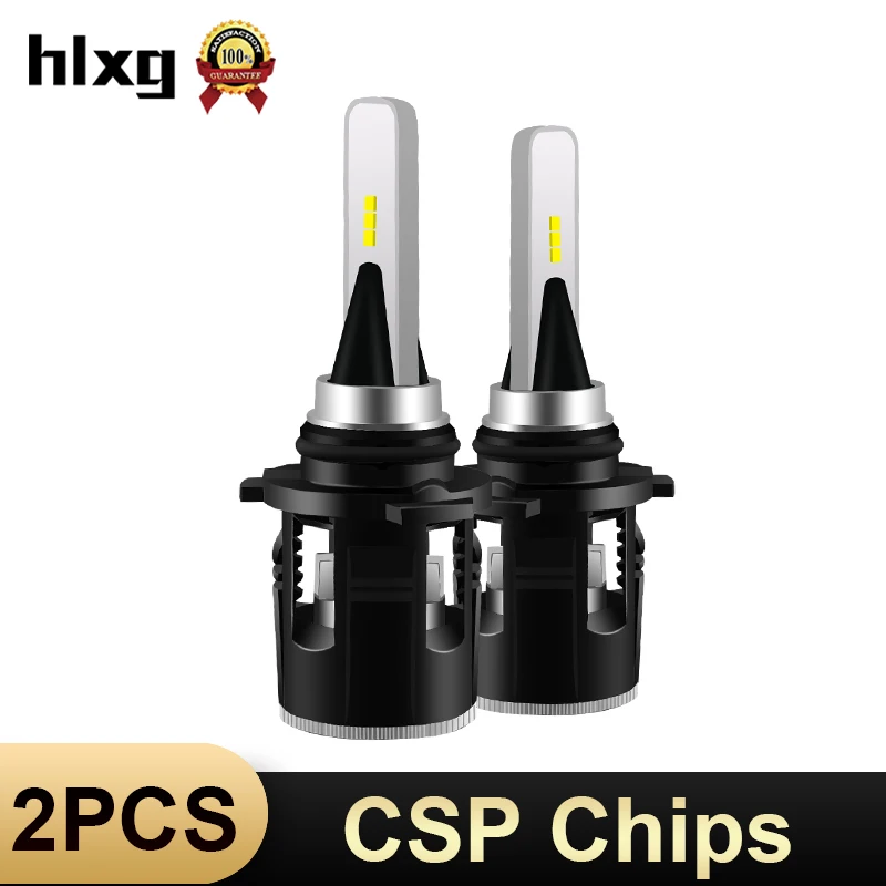 HLXG CSP лампада H7 светодиодный мотоцикл фар 9005 HB3 лампы автомобиля 9006 HB4 H1 H11 H8 H9 6000 K