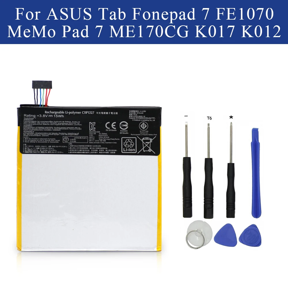 Батарея C11P1327 для ASUS Tab Fonepad 7 FE170CG FE1070 MeMo Pad ME170C ME170CG FE170 K017 K012 +