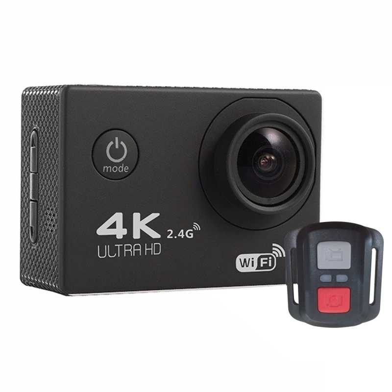 Продажа F60R 2,0 дюймовый экран 4K 170 градусов широкоугольный WiFi Спортивная экшн-камера видеокамера с водонепроницаемым корпусом корпус пульт дистанци...