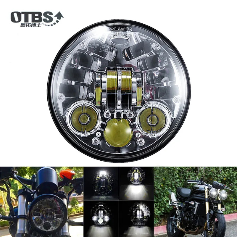 Низовых территориальных 5 75 &quotсветодиодный проектор фара для HONDA VTX 1300 1800 индиас