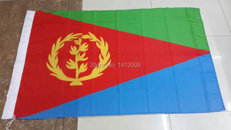 90*150 см Висячие эритрейские национальные флаги Офис/активность/парад/Фестиваль/украшение дома Новая мода