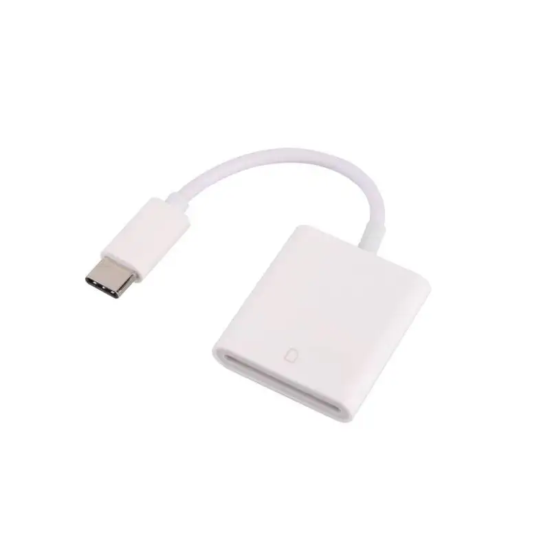 Белый Универсальный SD кард-ридер USB 3,1 type C USB-C для SD SDXC карта адаптер для считывателей для ПК Macbook сотовый телефон samsung huawei Xiaomi - Цвет: Белый