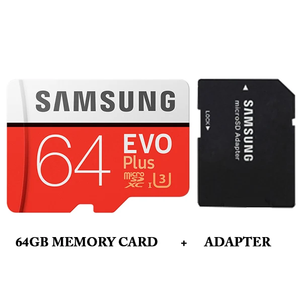 SAMSUNG EVO Плюс Карты Памяти 32 ГБ SDHC 80 МБ/с. Class10 Micro SD C10 U1 TF Карт SDXC Trans Flash 64 ГБ 128 ГБ 256 ГБ - Емкость: 64GB And Adapte