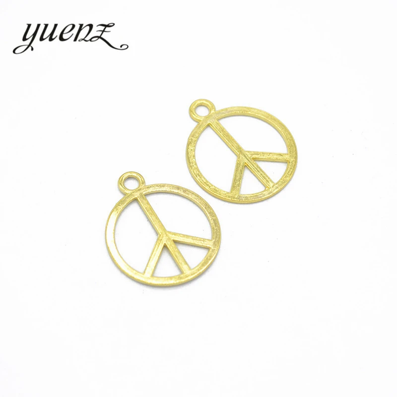 

YuenZ 20pcs Alloy Metal Antique Silver color peace Pendants Charms DIY Jewelry Findings For Necklace Jewelry Making 25*21mm J145