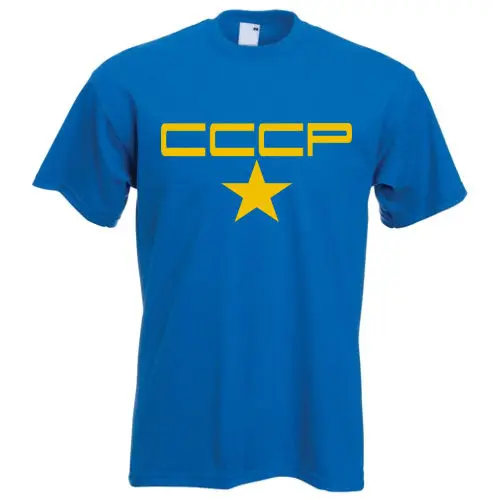 Футболка с логотипом Cccp Повседневная футболка коротким рукавом в стиле ретро для