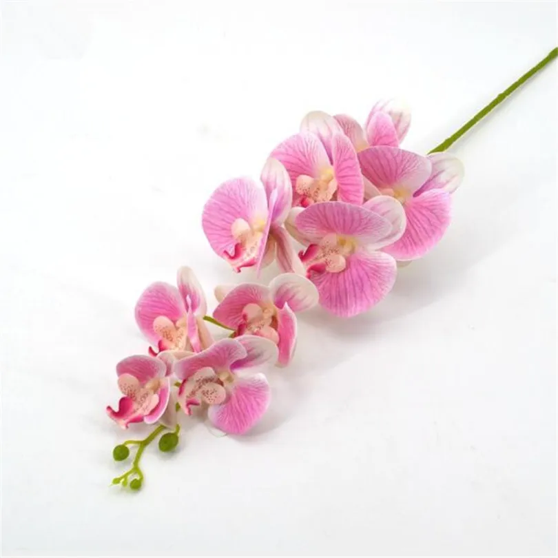 18 шт. настоящие на ощупь орхидеи искусственные Cymbidium PU фаленопсис семь цветов для