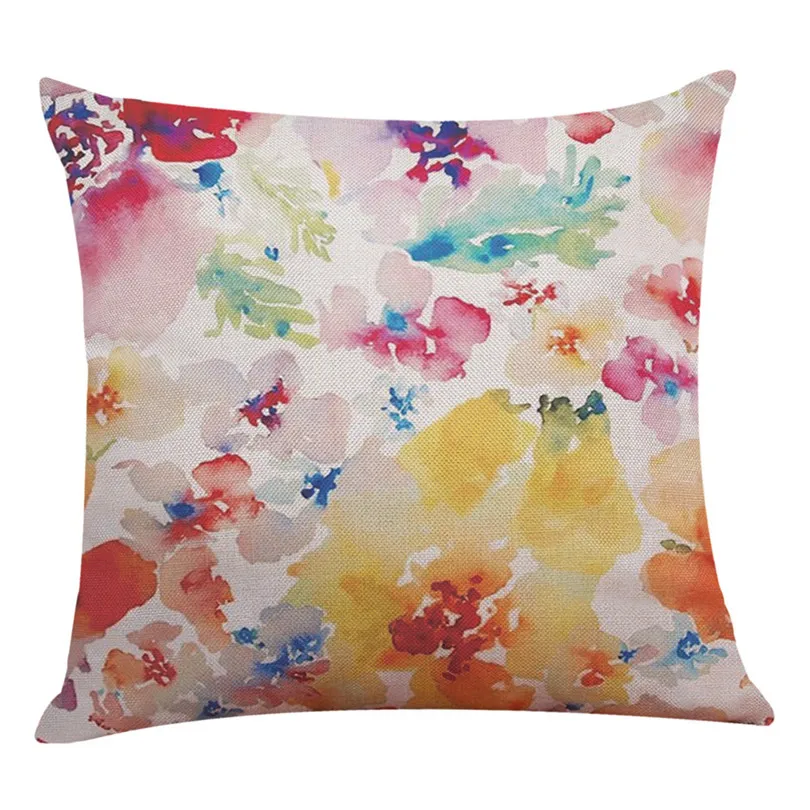 Новинка наволочки Hello Spring Throw льняные мягкие Квадратные для подушки Наволочки