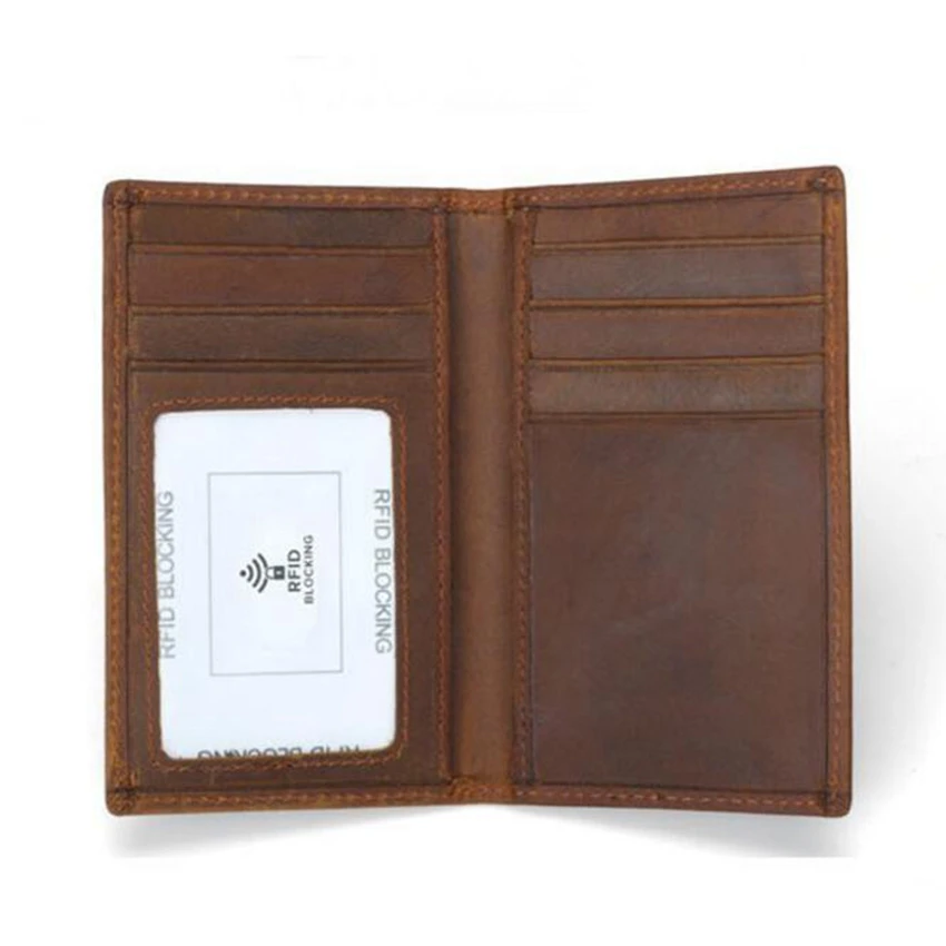 Новые RFID блокирующие Кредитные ID Держатели из натуральной кожи кошельки для