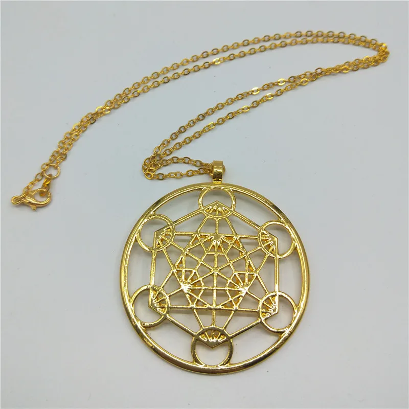 Новые кулоны Metatron's Cube посеребренные ожерелья и подвески для женщин модные