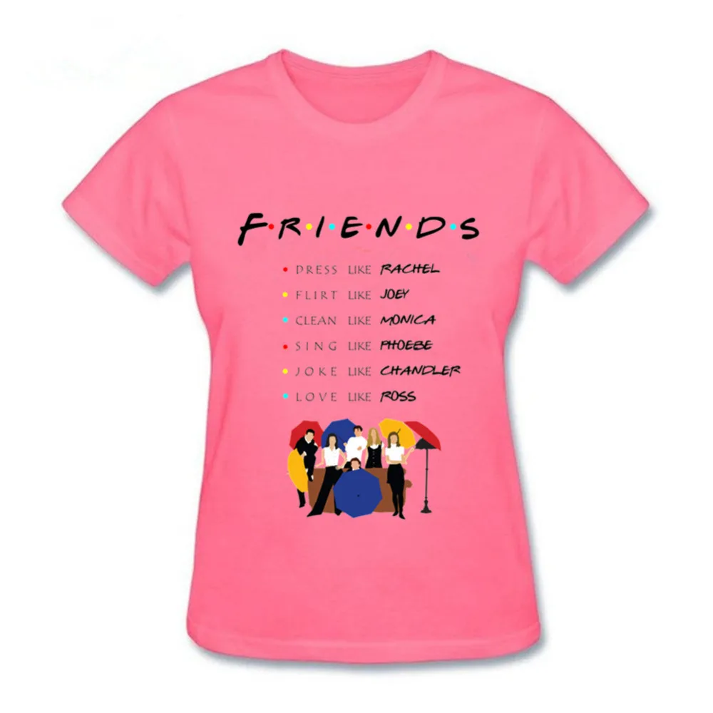 Новинка 2019 футболка Be like Friends TV show эластичная Женская одежда 100% хлопок 3XL женские