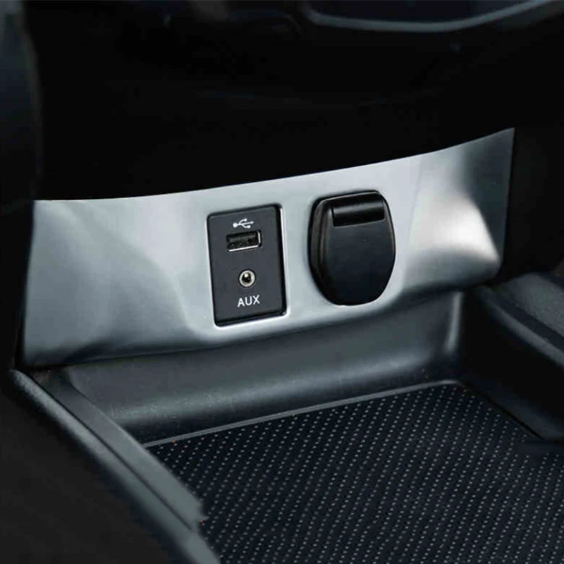 Автомобильный прикуриватель Панель рамка отделка крышка AUX USB наклейка подходит