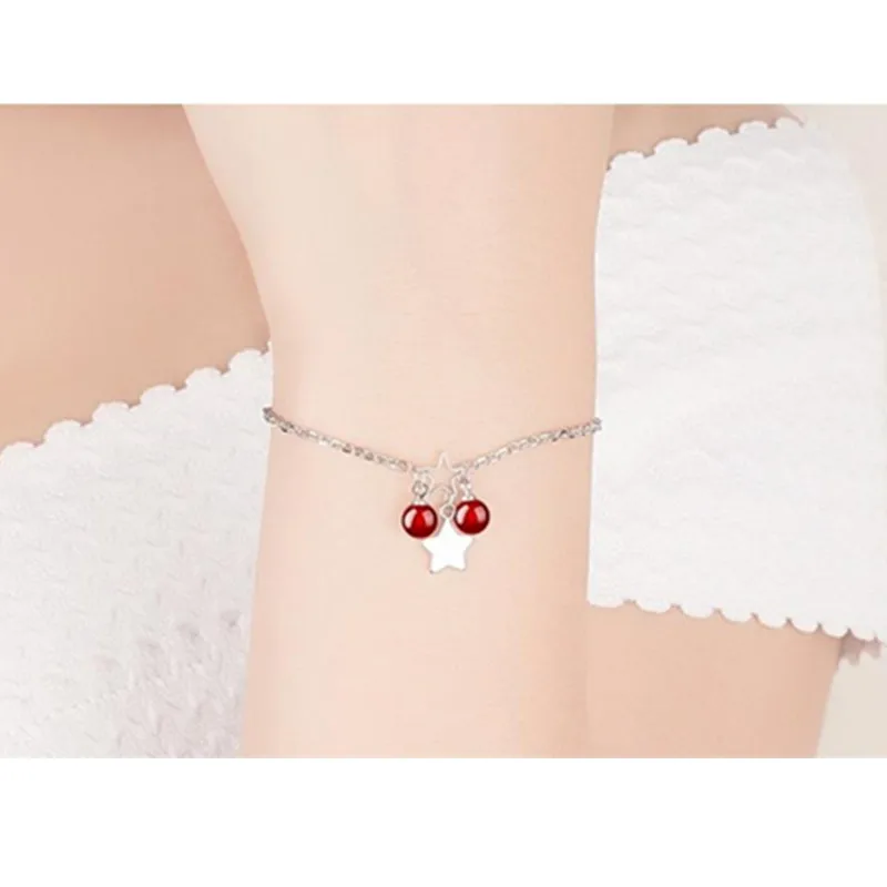 

Latest Women Pearl Star Bracelets Jewelry Fashion Girl Silver Plated Bracelets For Lady Lovers Christmas Bijou Gift