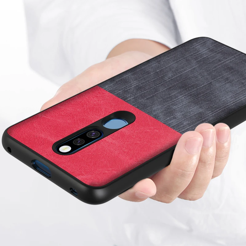Для oppo F11 Pro Чехол бизнес задняя крышка Ткань Силиконовый противоударный защитный