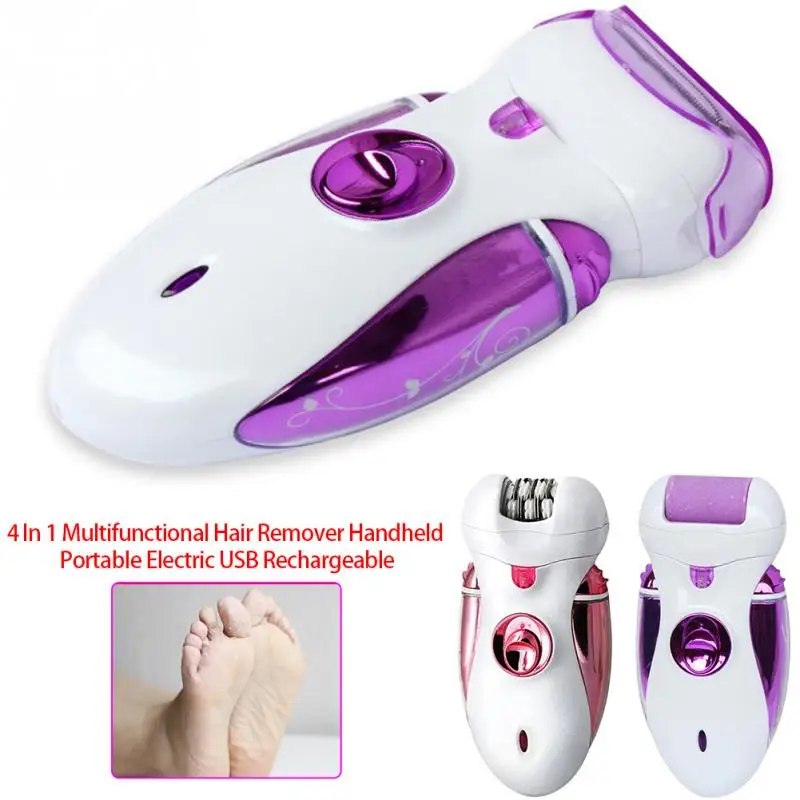 Facial Hair Removal for Women 4 in 1 Painless Electric Kit with Shaver Nose Eyebrow Trimmer Body | Красота и здоровье
