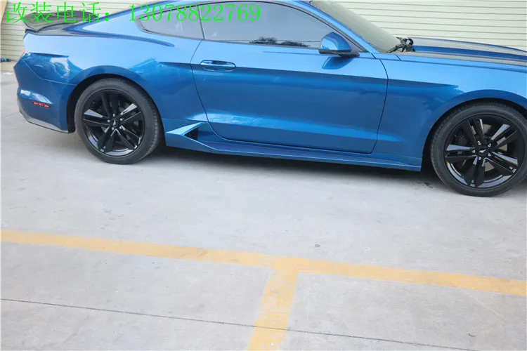

Fit for FORD MUSTANG 15-18 Side skirts wide body skirt side sill pedal trim