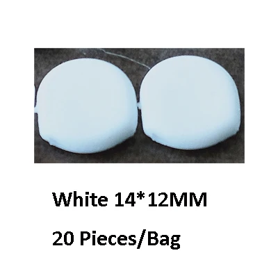 20 Pieces-Pack BoYuTe белый прозрачный мягкий силиконовый анти-боль уха клип Pad Серьги Аксессуары DIY ювелирных изделий Компоненты - Цвет: 20 Pieces-Pack