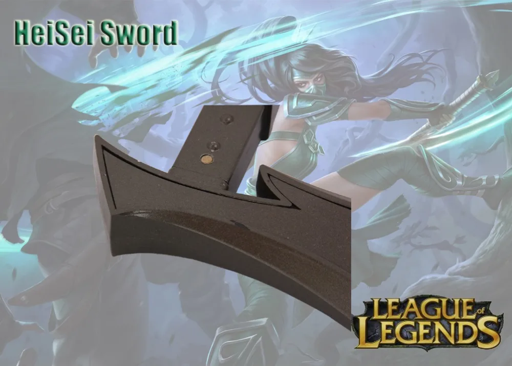 Косплэй меч Лига Легенд Akali ниндзя Аниме игры Real катана углеродистой Сталь|league
