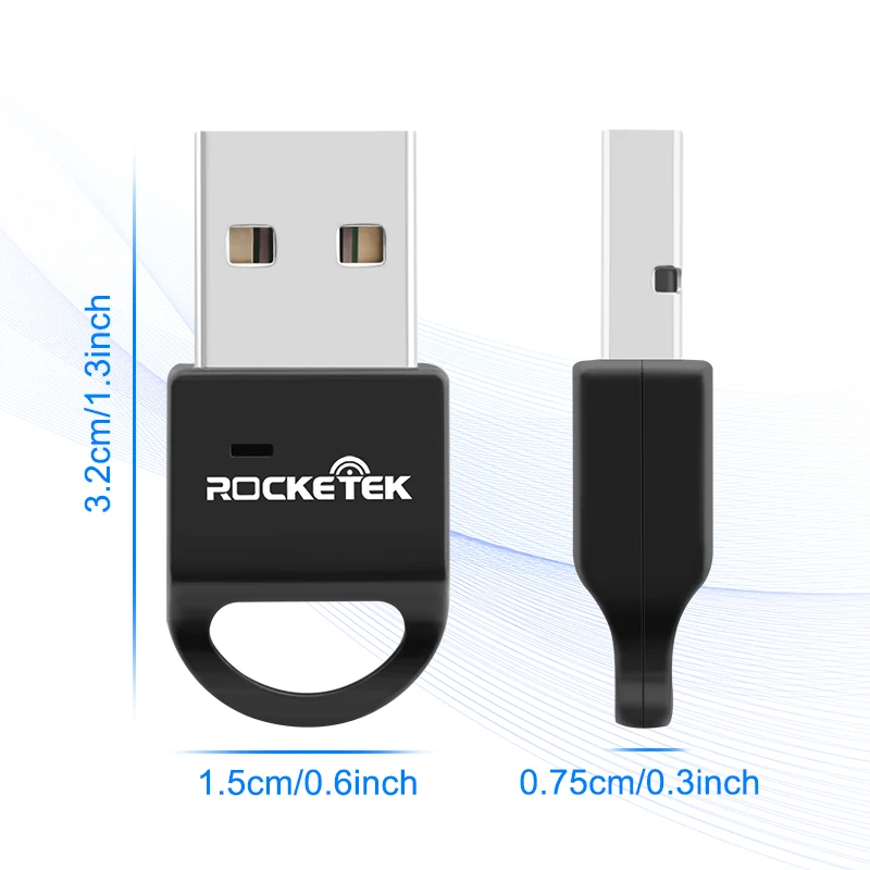 Rocketek mini usb bluetooth передатчика аудиоприемник компьютер адаптер dongle v4.0 адаптеры для para pc/tv win 7/8/10 компьютер
