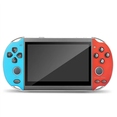 Blue and Red Крутой Портативный ручной 4,3 дюмовая игровая консоль Ретро аркадная игра машина для видеоигр с 1000 8/16/32 бит футболки с принтами на тему классических игр - Цвет: Blue and Red
