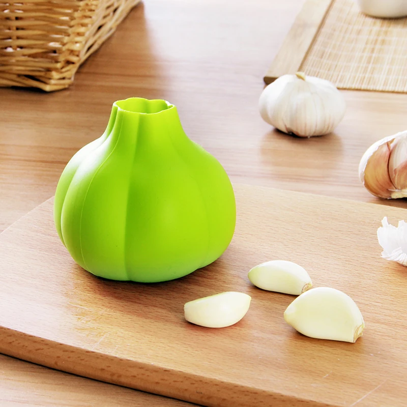 GOONBQ 1 шт. чеснок Овощечистка силикон карамельный цвет практичная утилита