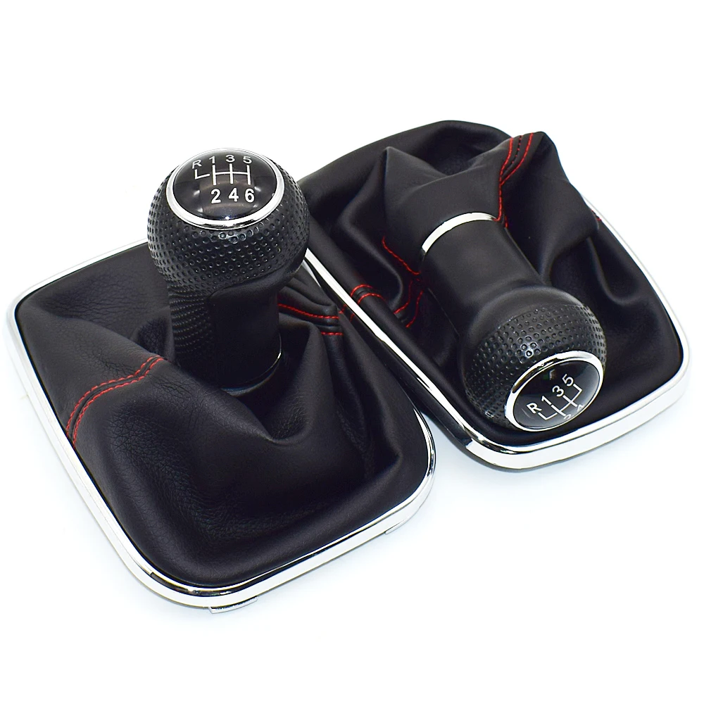 

23mm For Volkswagen Vw Golf 4 Iv Mk4 Gti R32 Bora Jetta 5 Speed Black Frame Gear Shift Knob Lever Gaiter Boot 1999-2004