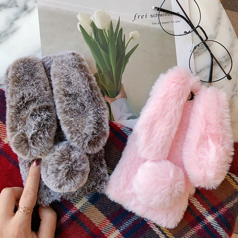 Furry Lovely 3D Rabbit Style Cover Protection Case For Cubot Note plus S Magic Max Nova R9 Skin TPU Silicone Etui |