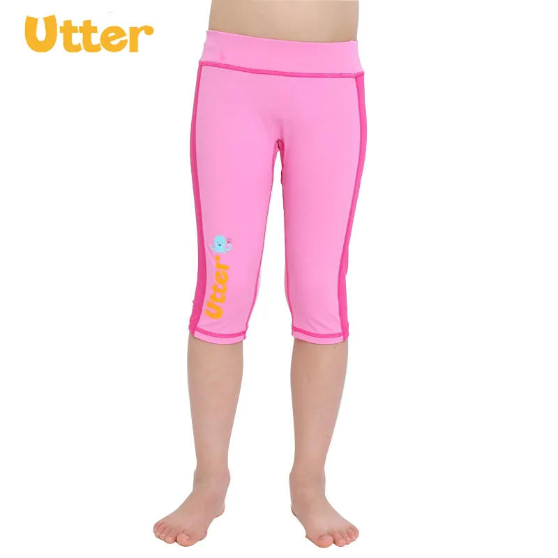 Летние Детские купальники UTTER с мультяшным принтом пляжные короткие брюки защита