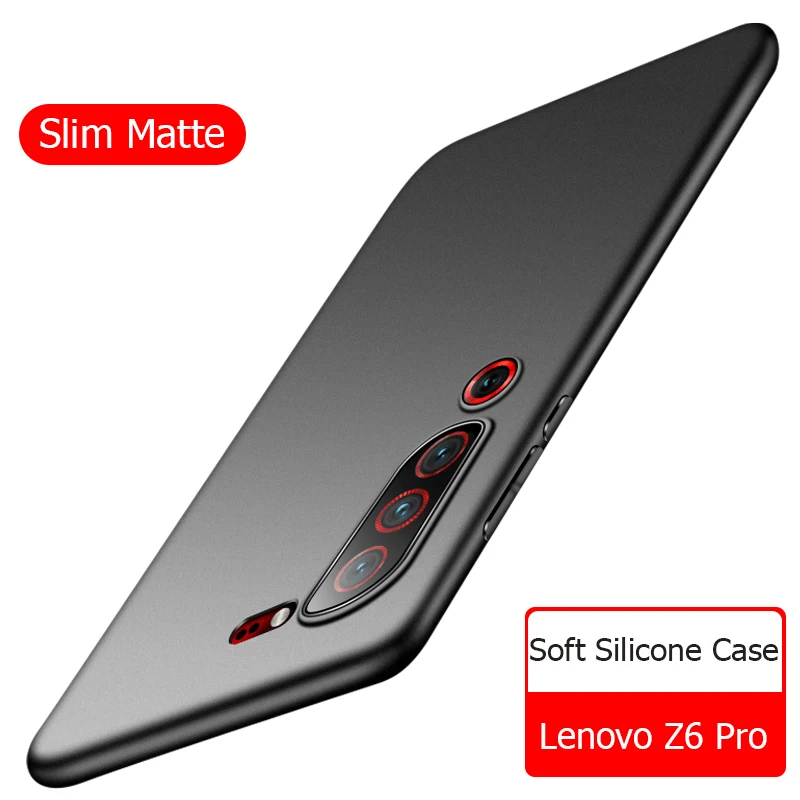 Чехол для Lenovo Z6 Pro Мягкая матовая задняя крышка телефона тонкий противоударный