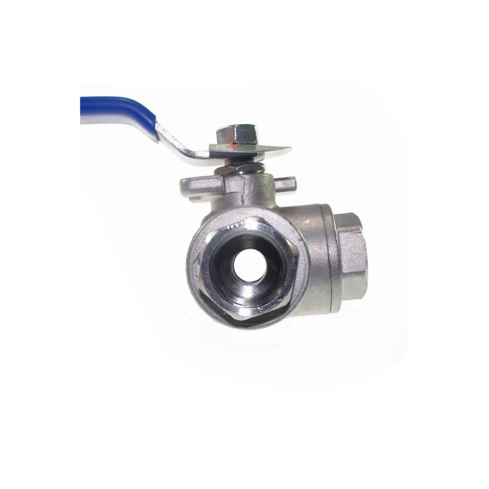 

SS304 Stainless Steel Ball Valve NPT Female Thread 3/4 1/2 T L Port 3 Three Way