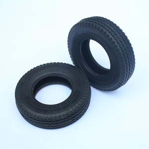 Tamiya Truck Spare Part 2pcs Rubber Tires For 1/14 Rc Cars Scania R470 R620 56323 Benz Actros 1851 3363 56348 MAN TGX 56325
