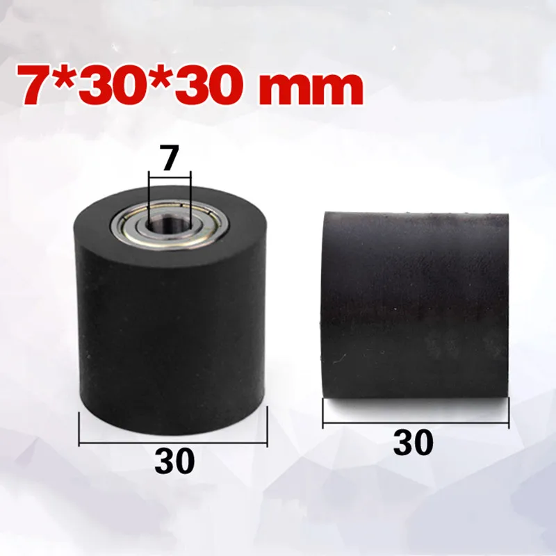 

[PU0730-30S]stainless steel bearing 607ZZ TPU PU sliding door machine pulley wheel guide roller pulley 3030mm