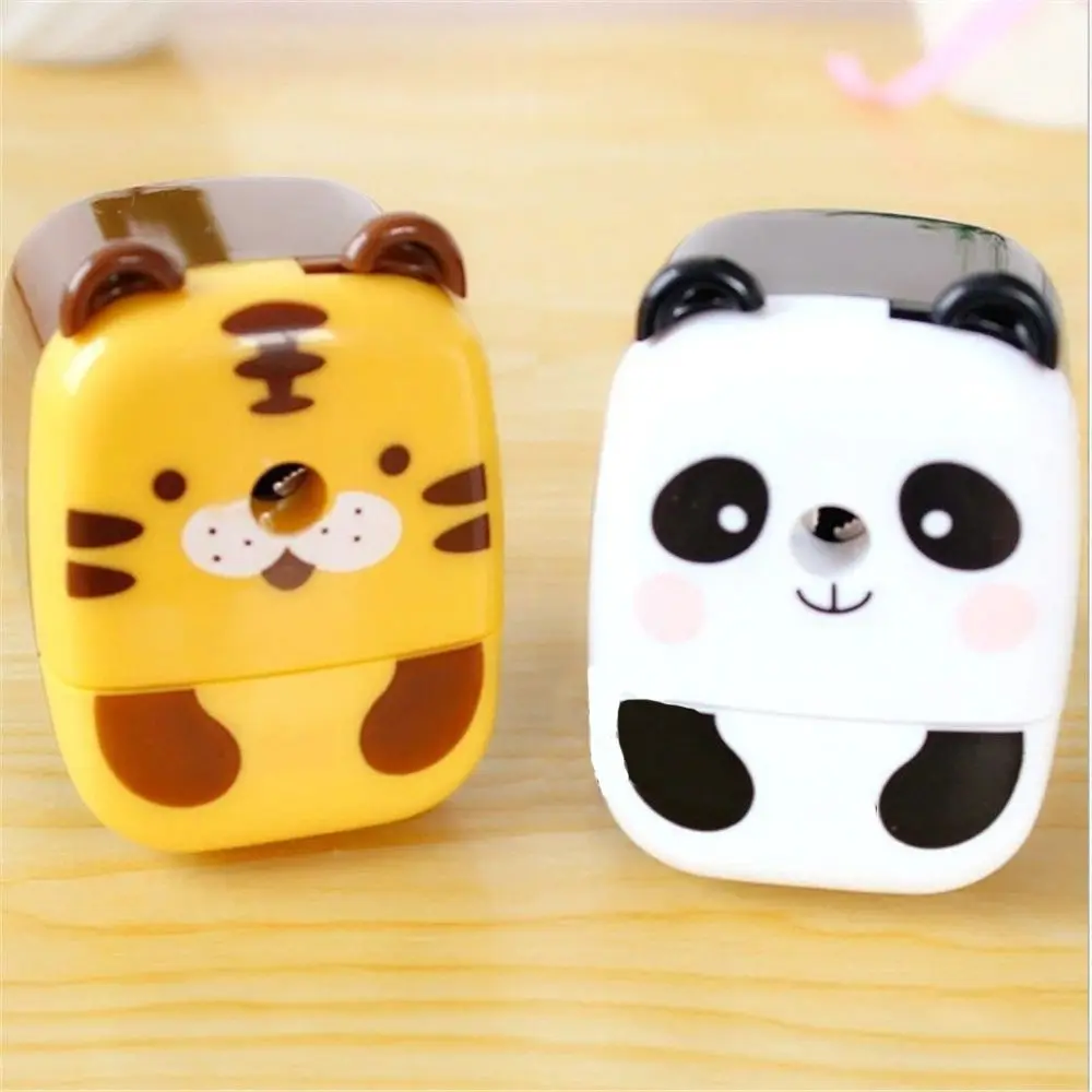 Милые Мультяшные животные точилка для карандашей Kawaii Канцелярские Товары для детей подарки панда ручные ручки резак инструмент школьные офисные принадлежности