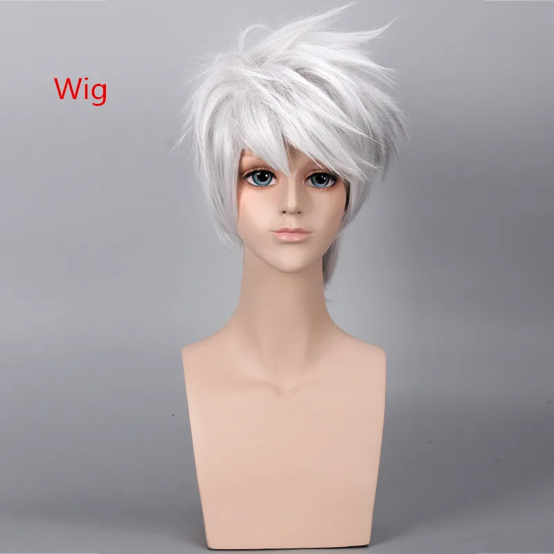 Wig Новинка; Лидер продаж; костюмы для косплея на Хэллоуин из японского аниме Наруто; Хатаке Какаши; зеленый жилет унисекс; одежда - Цвет: Wig
