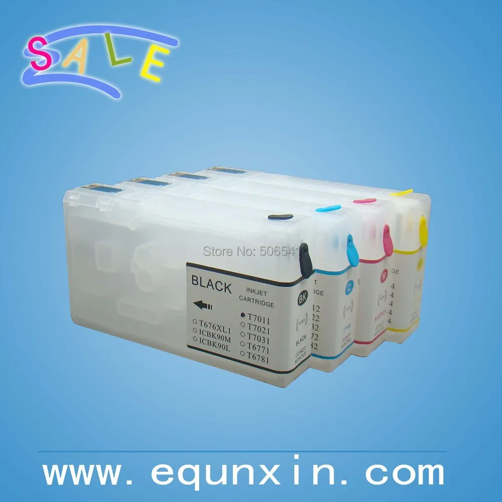 T7861 T7862 T7863 T7864 многоразовый картридж с чипом для EPSON WF 4630 4640 5110 5190 5620 T786 чипом|refillable