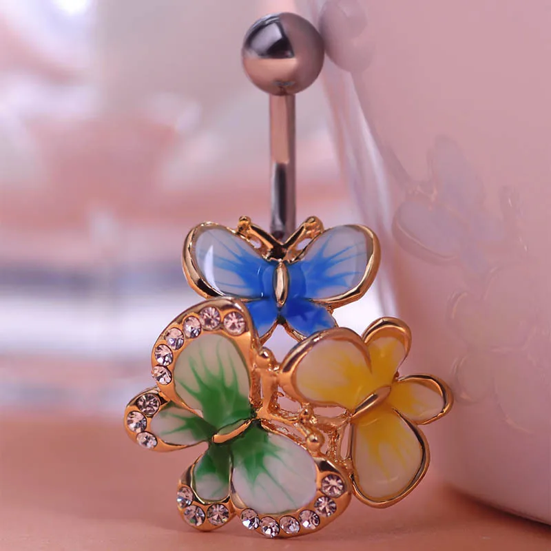 Женское кольцо для пирсинга пупка из медицинской стали|ring unique|ring size measurement toolring