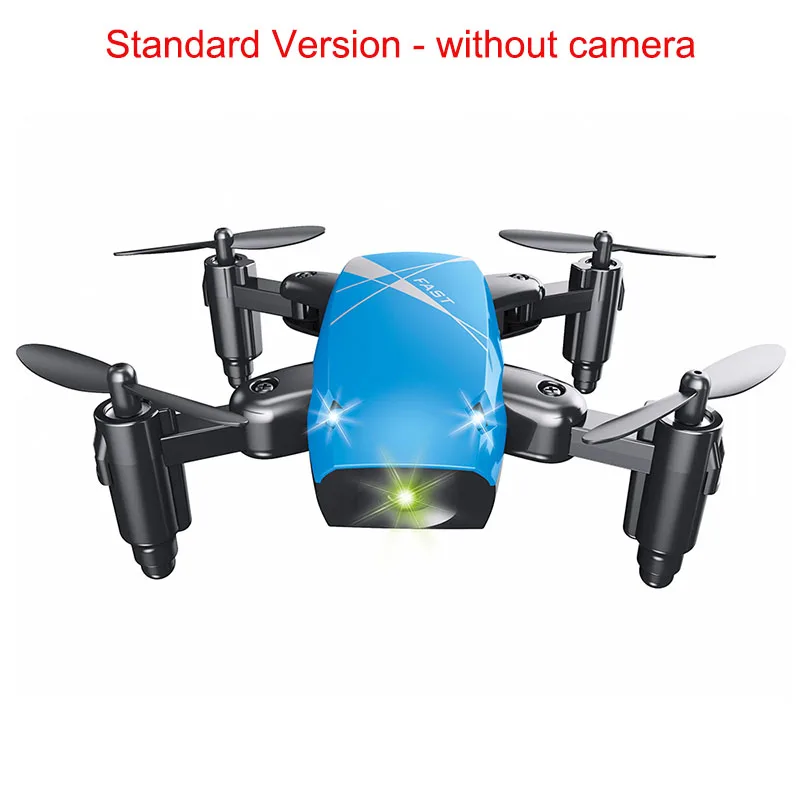 blue Micro Складная RC Drone Quadcopter Скорость переключатель Крытый quadcopters Безголовый режим один ключ возвращение беспилотный rtf начальный уровень - Цвет: blue