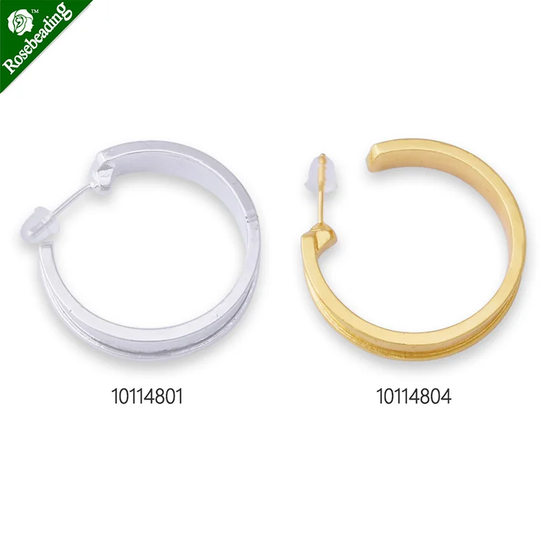 

10pcs 25mm/1 inch large hoop earrings,simple earrings,classic hoops-101148