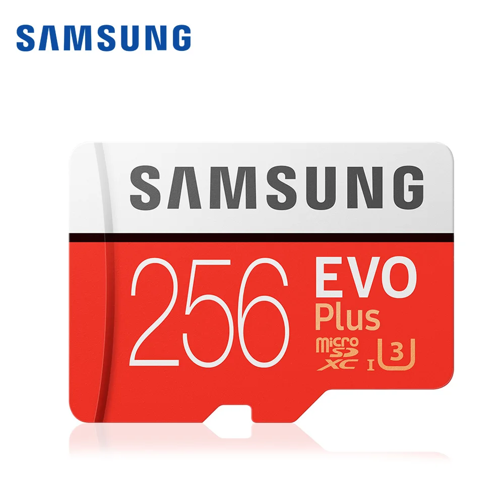 256GB U3 Карта памяти SAMSUNG Micro SD 256 ГБ 16 ГБ 32 ГБ 64 Гб 128 ГБ SDHC SDXC класс EVO+ класс 10 C10 UHS TF карты транс флэш Microsd Новинка - Емкость: 256GB U3