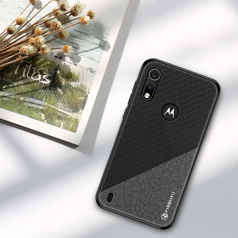 Для Motorola One/One Vision чехол для Moto P50/P30 P40 Play power PC ткань+ Силиконовый противоударный задний Чехол защитный чехол