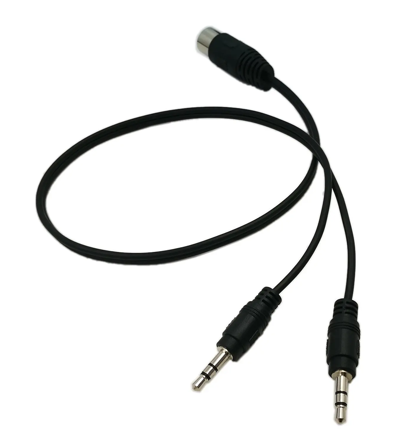 Кабель разветвитель MIDI Y 50 см 5 контактный разъем DIN штекер на двойной 3 мм входной
