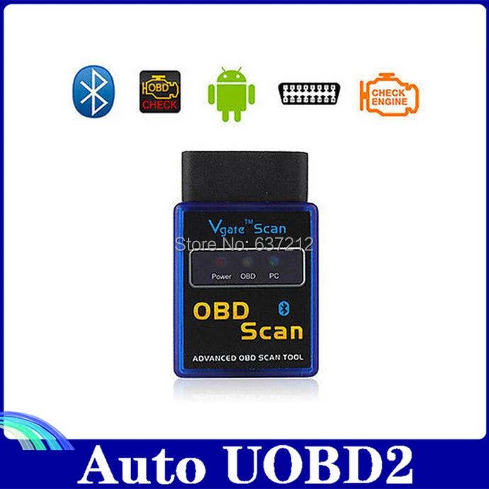 Новейшая Версия v2.1 ELM327 Vgate Bluetooth OBD OBD2 автомобильный диагностический сканер для