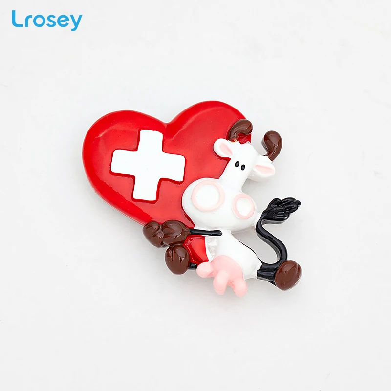 Швейцарский магнит на холодильник из коровьей кожи сувениры европейские