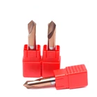 Сверло точечное HRC55, 3 мм, 4 мм, 5 мм, 6 мм, 8 мм, 10 мм, 90 градусов, для обработки отверстий, инструменты для снятия фаски Вольфрамовая карбидная сталь, 1 шт.