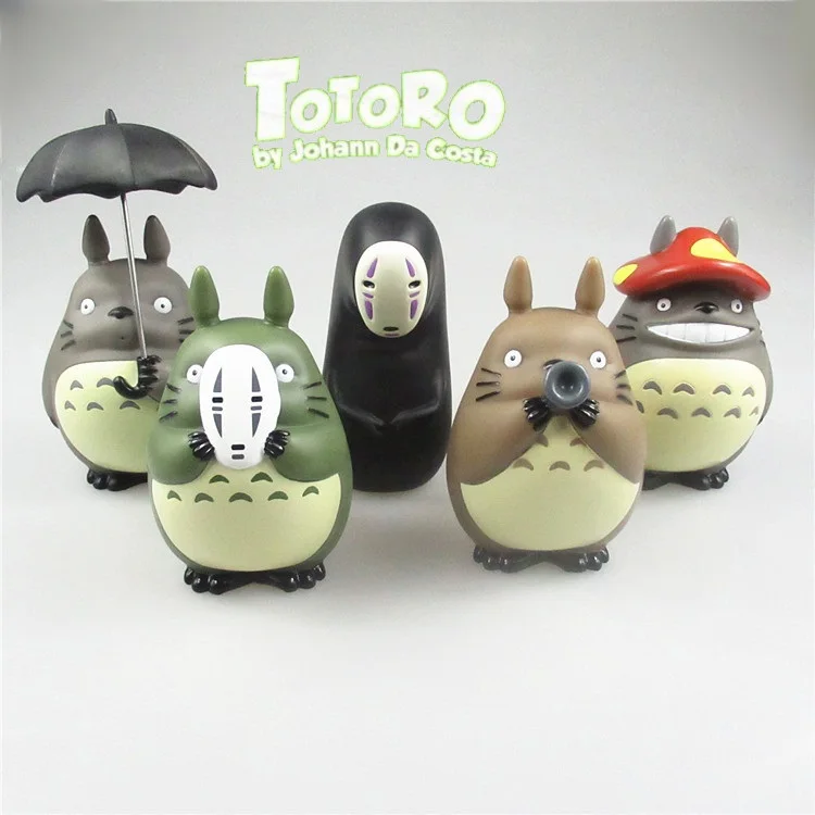 5 стилей Hayao Miyazaki Мой сосед Тоторо нет лица 10 см модель детские игрушки Аниме ПВХ