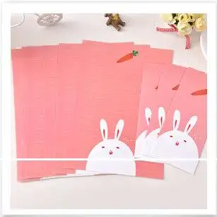 Коллекция с мультяшными животными блокнот конвертом 6 листов бумага буквами + 3