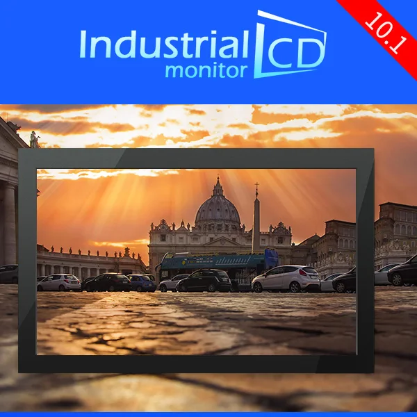 M101 EF01/10 1 дюймов металлический корпус 1024x600 VGA AV ТВ HDMI USB Embedd frame настенный