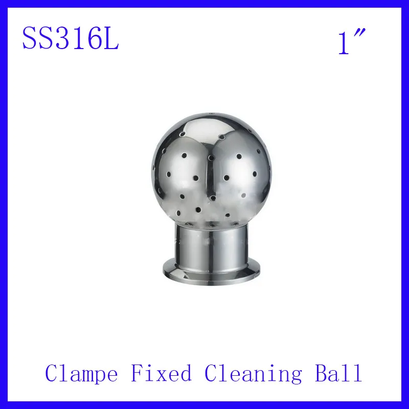 

HOT 1" SS316L Stainless Steel 360 degree Spray Cleaning Ball Clamped fixed Tank cleaning ball Tank Sanitary Washing clean head